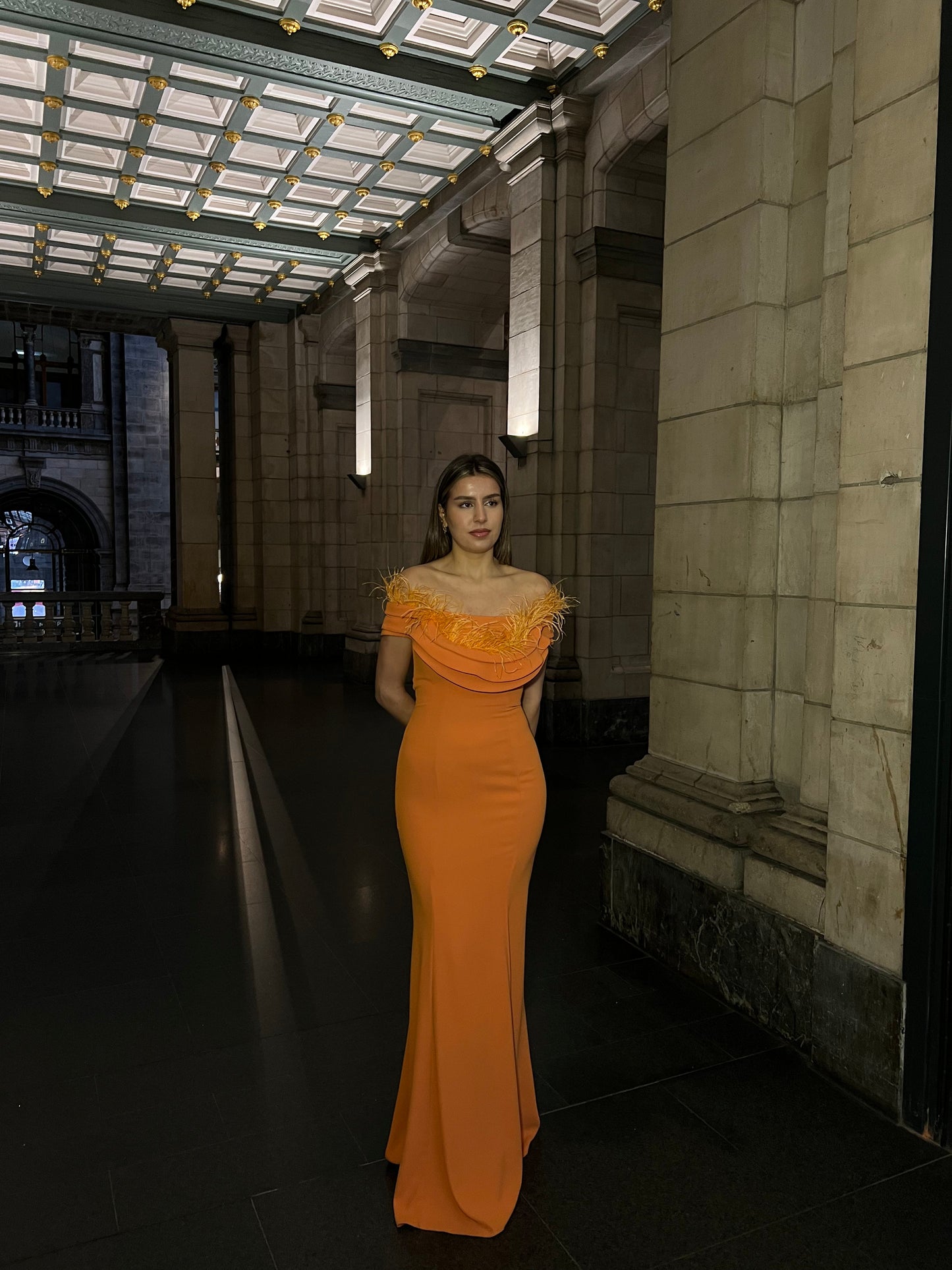 The Julia dress orange