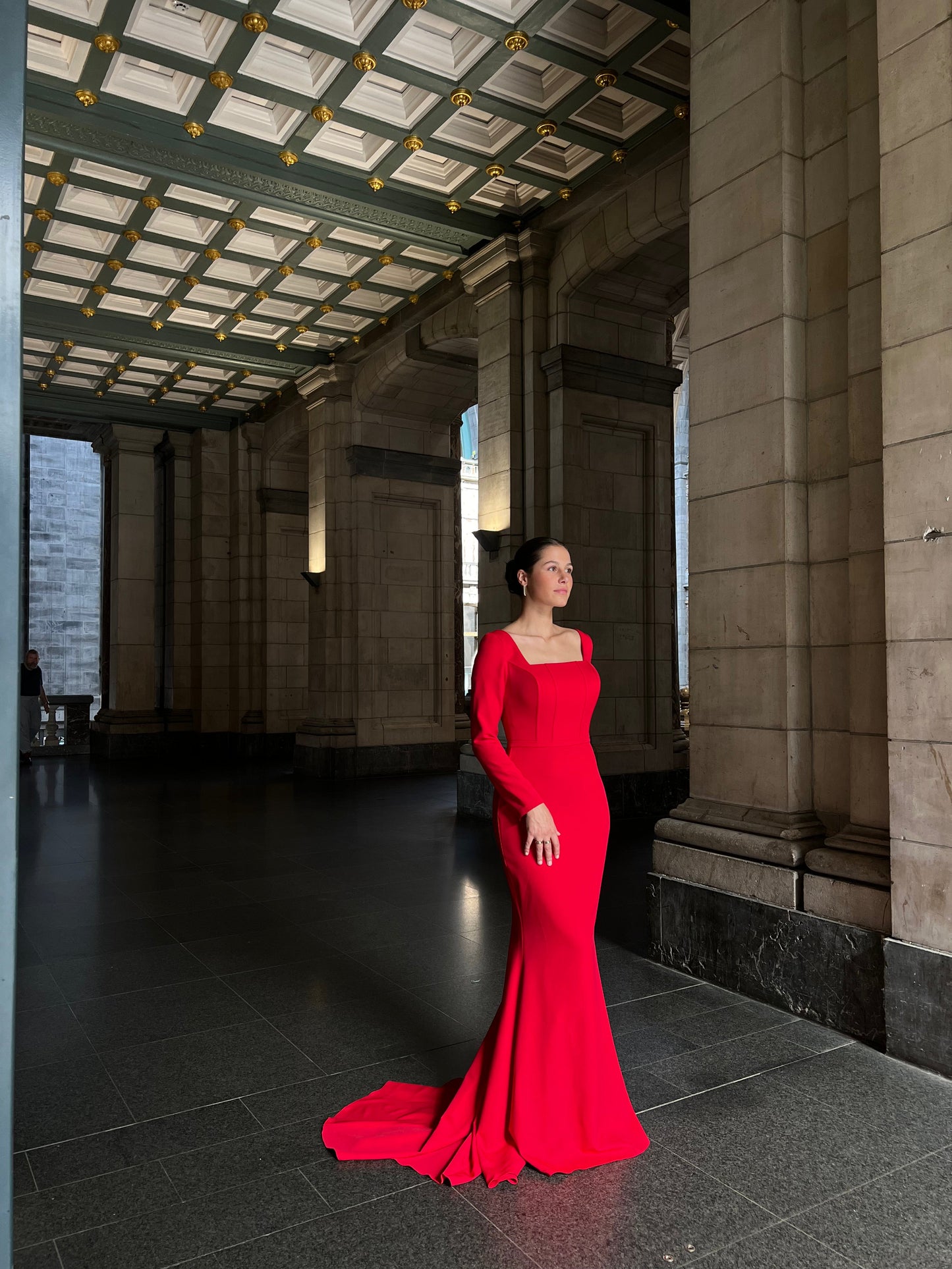 The Adina dress red
