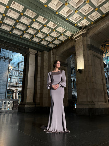 The Hazal dress brown