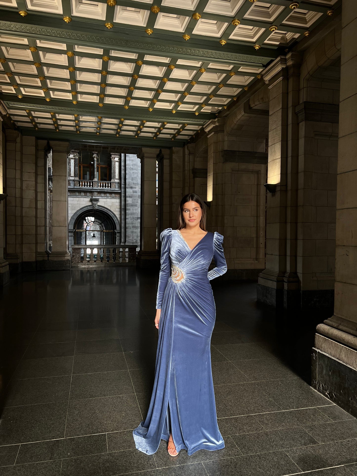 The Ilayda dress blue