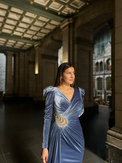 The Ilayda dress blue