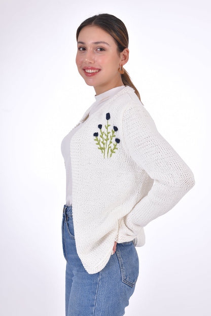 KRASIVA Cotton Cardigan