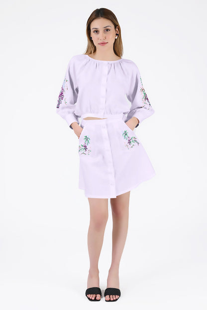 BRODERE SKIRT SET