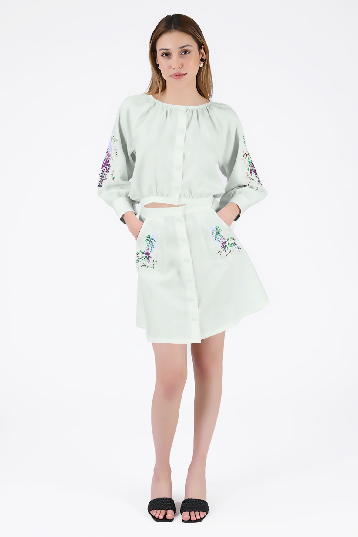 BRODERE SKIRT SET