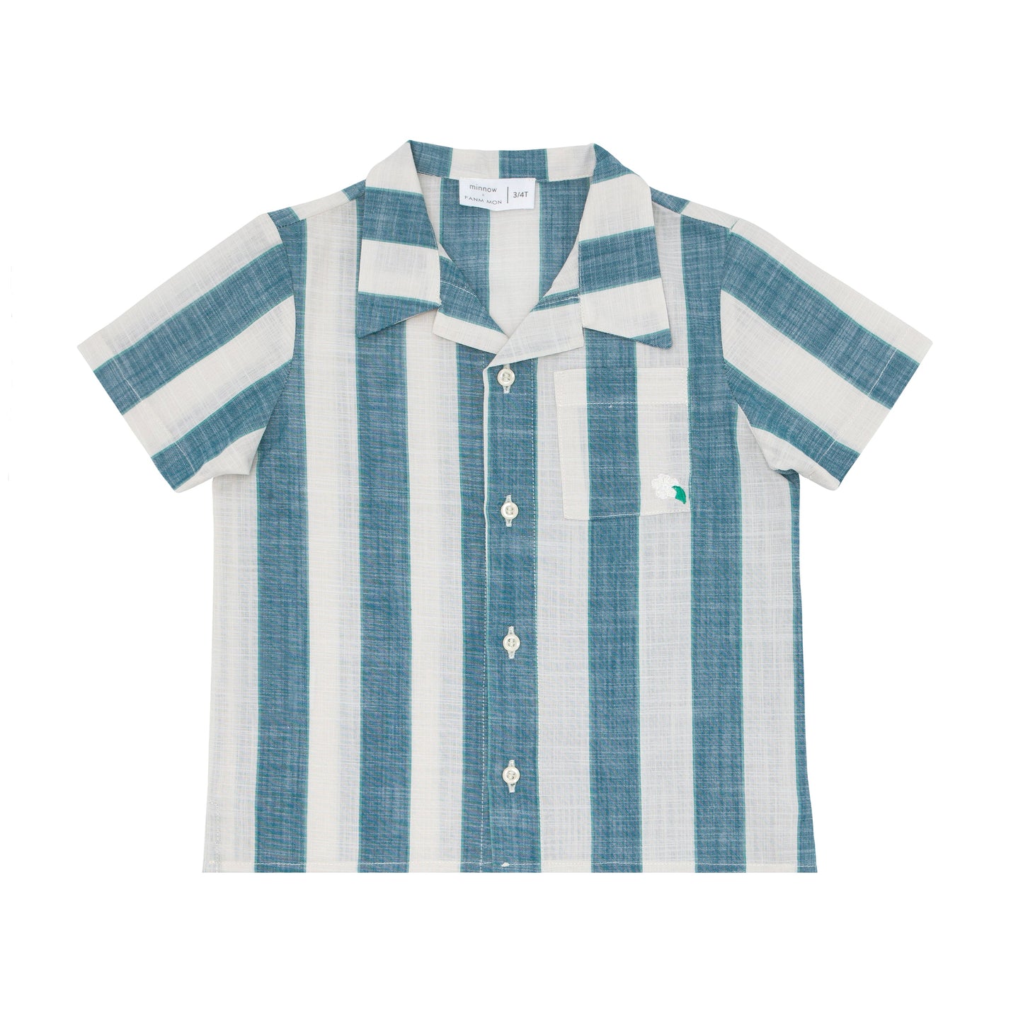 Fanm Mon x Minnow Boy's Striped Linen Shirt